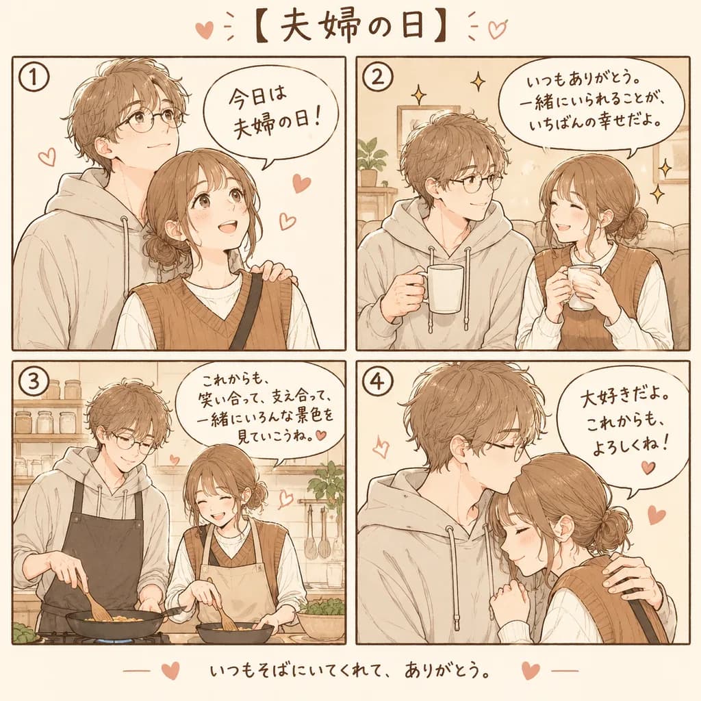 Romantic Four-Panel Married Couple Manga