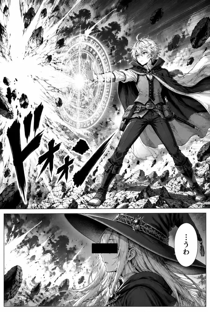 Fantasy Manga Mage Spell Explosion Page