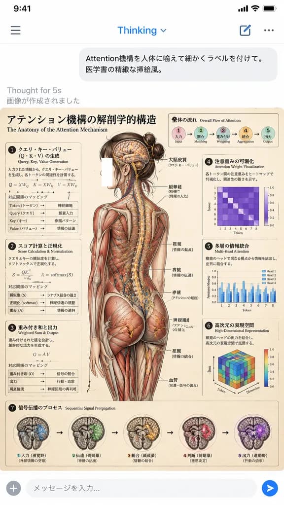 AI Chat Interface with Anatomical Poster