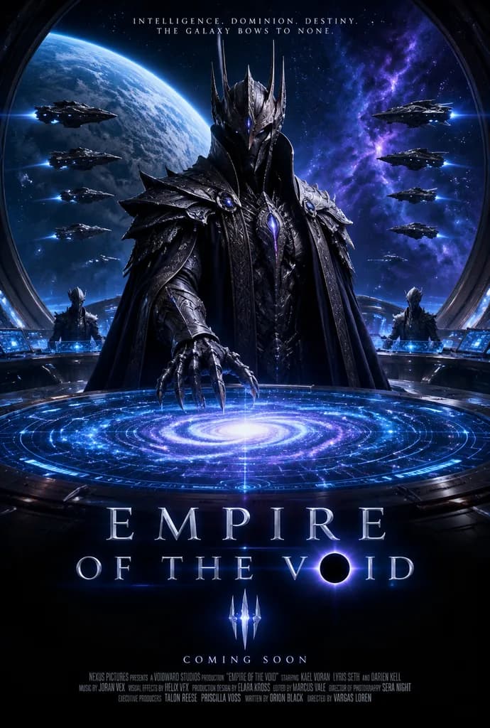 Alien Emperor Sci-Fi Movie Poster