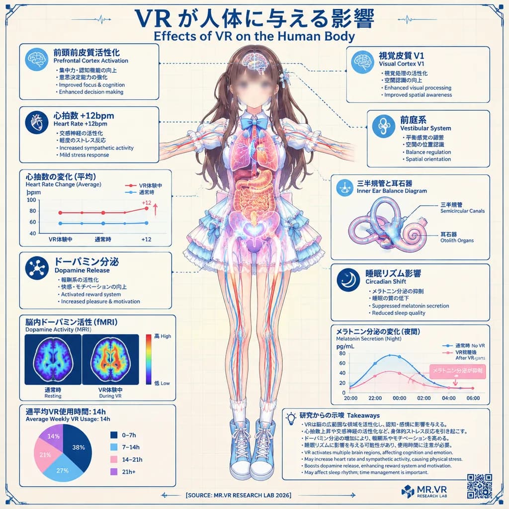 Аниме-инфографика: влияние VR на организм