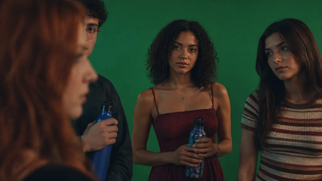 Behind-the-Scenes Studio Green Screen Cast