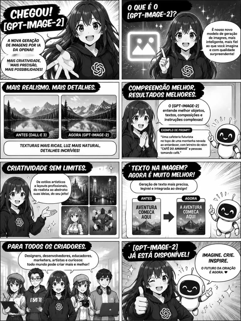 Portuguese Manga Launch Comic Page