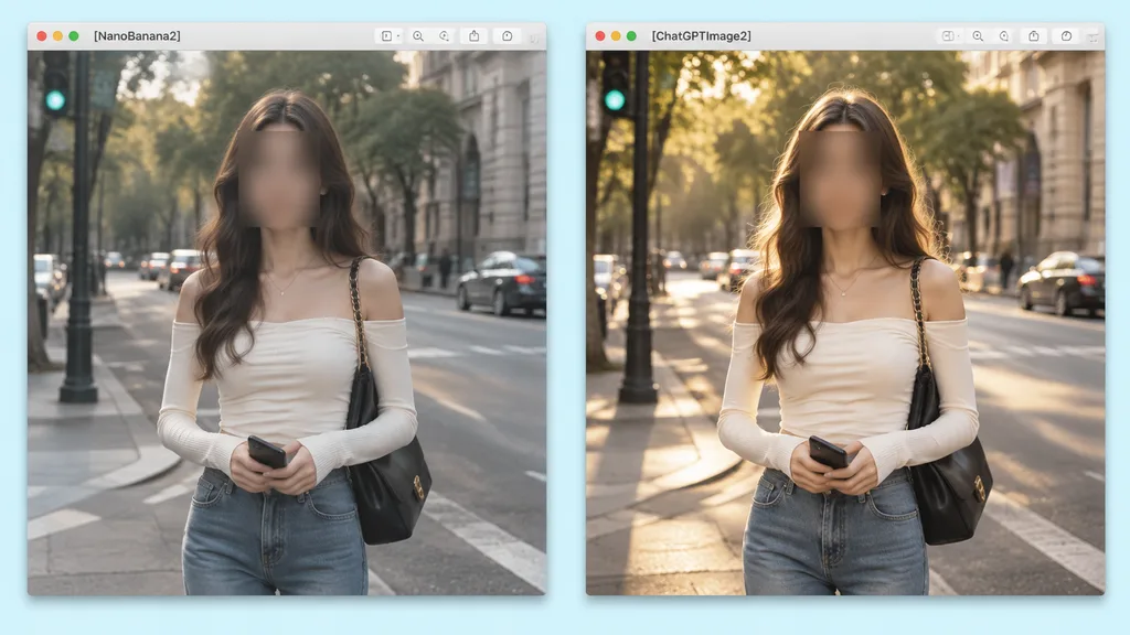 デスクトップ画面の並列ポートレート比較