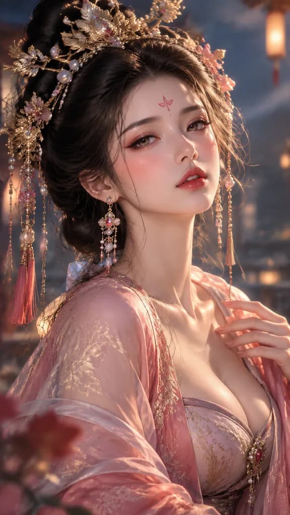 Tang Dynasty Elegant Maiden CG Portrait