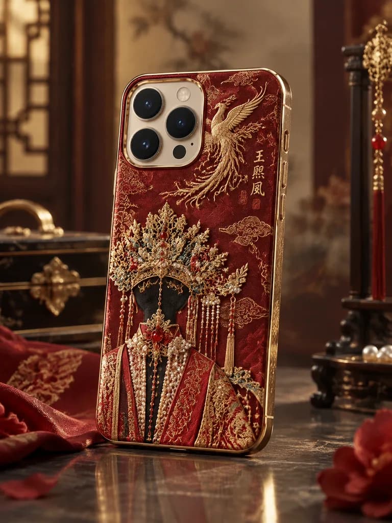 クラシック中国風 鳳凰スマートフォンケース