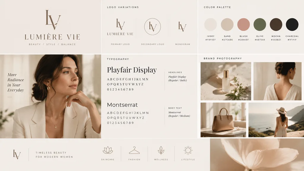 Luxury Brand Style Guide Layout