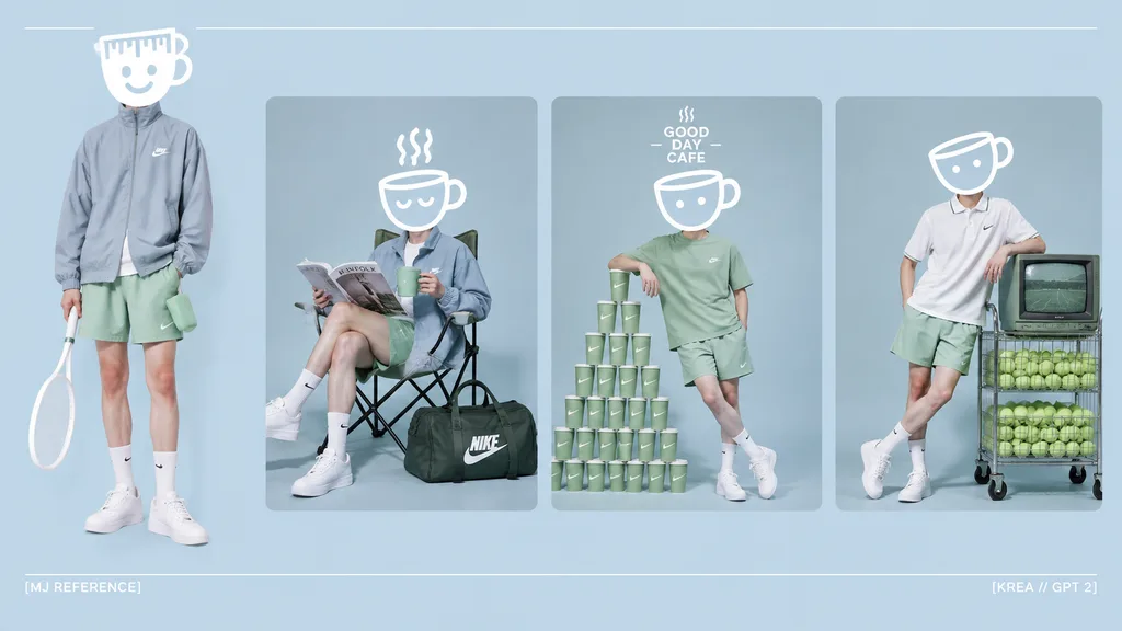 Minimalist Tennis Streetwear Editorial Moodboard