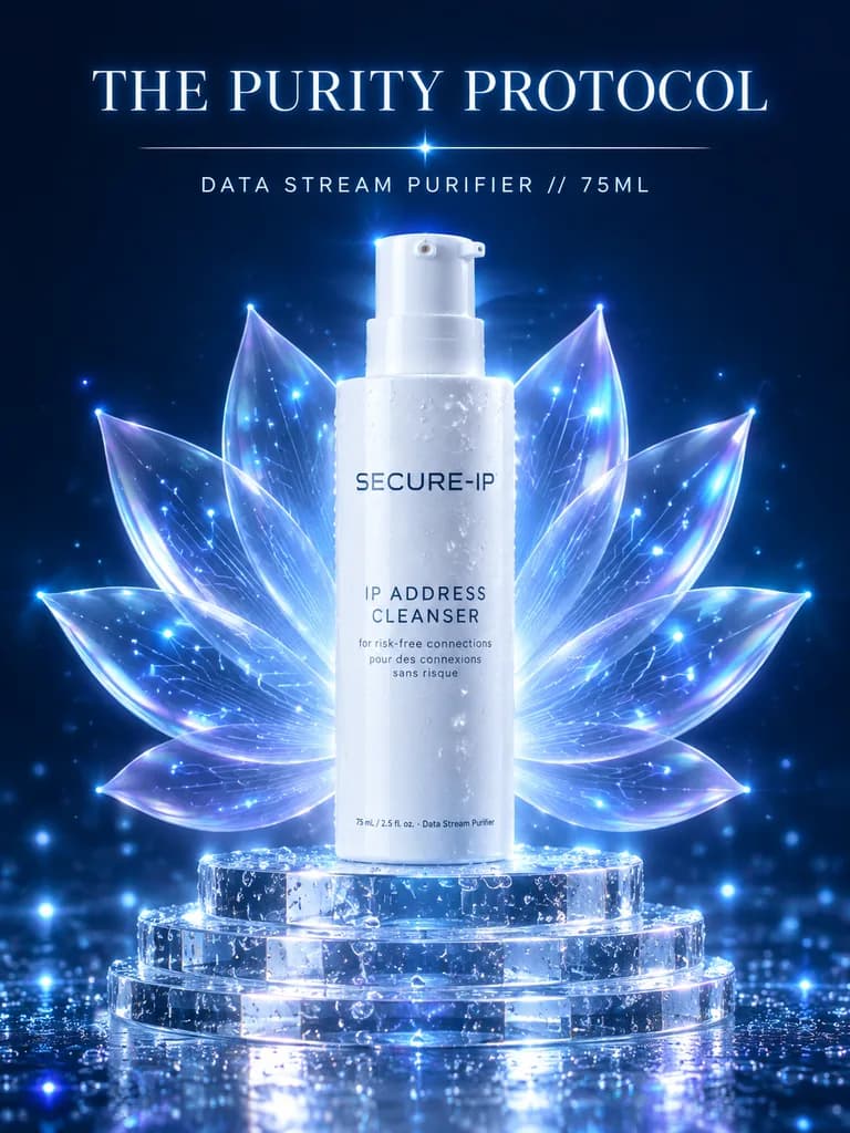 Futuristic Tech Luxury Cosmetic Poster
