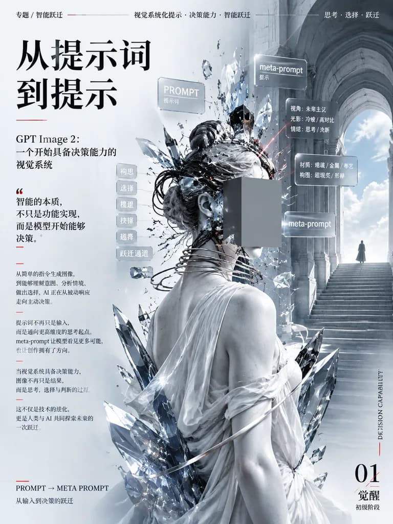 Futuristic AI Editorial Magazine Poster