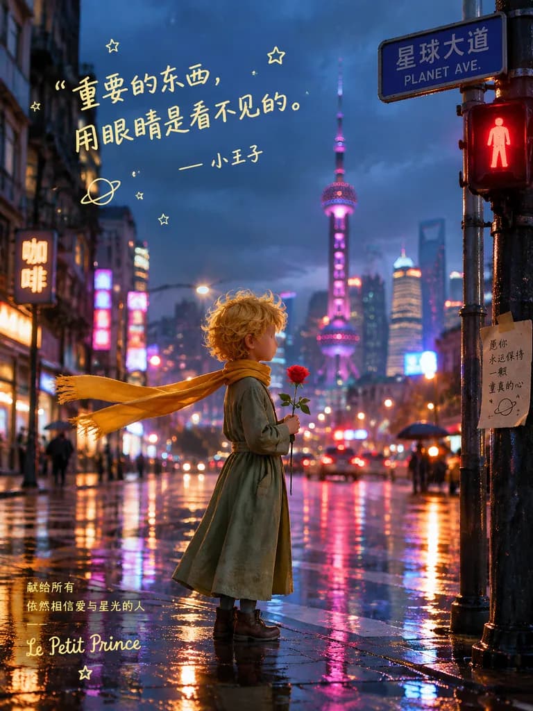 Little Prince in Rainy Shanghai Poster