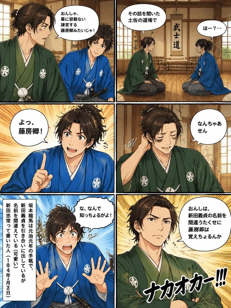 Bakumatsu Samurai Dojo Comic Page