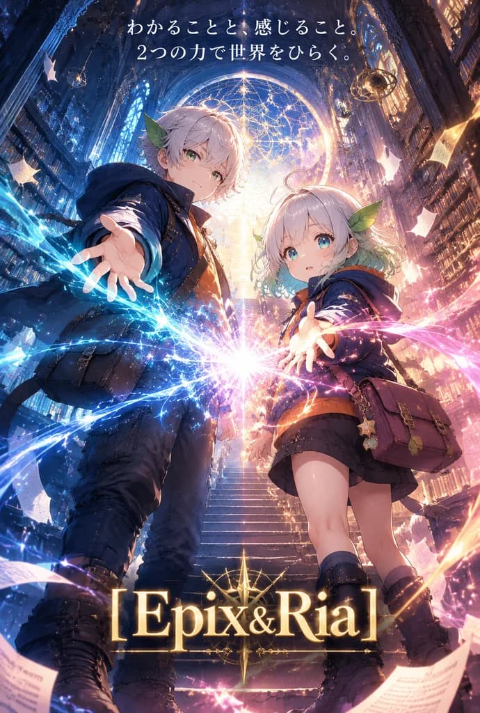 Magical Library Anime Key Visual Poster