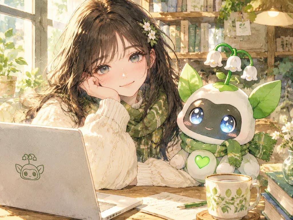 溫馨吉祥物機器人場景局部修改