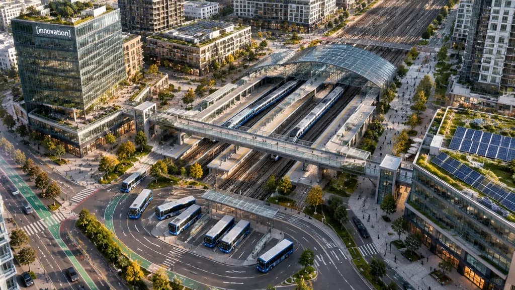 Аэрофотосъемка Городского Транспортного Узла