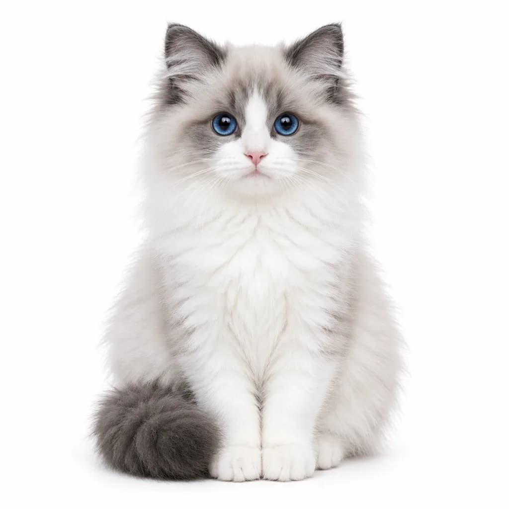 Студийный Портрет Котенка Рэгдолл