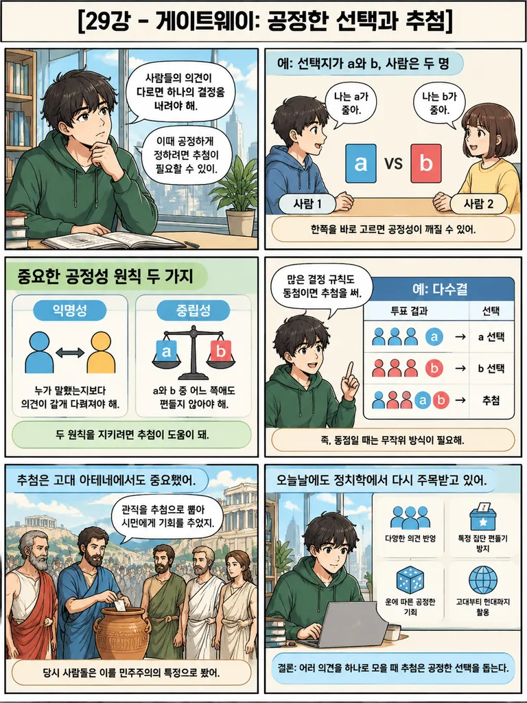 Korean Six Panel Comic Infographic