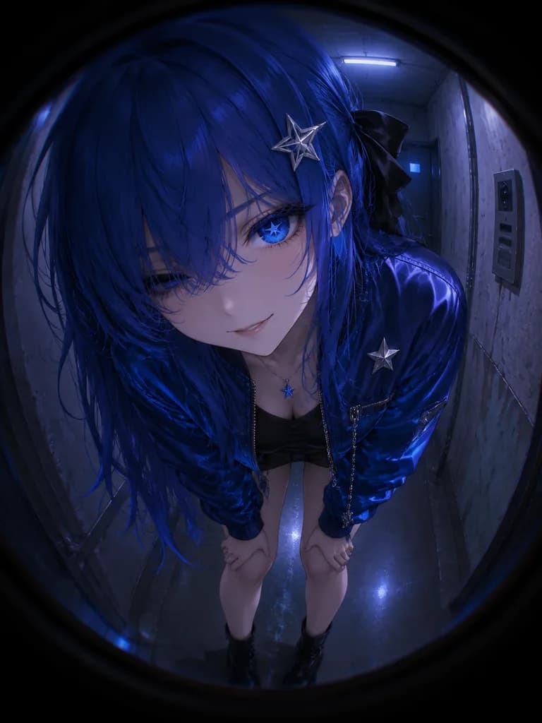 門鏡視角下的動漫少女