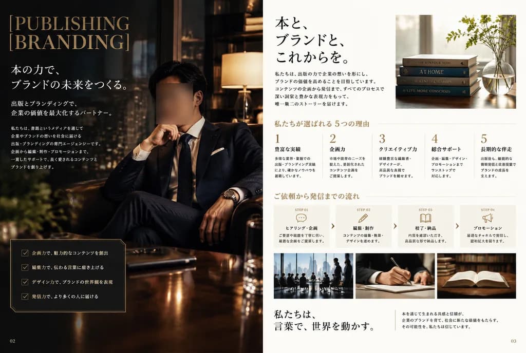 Japanese Magazine Editorial Brochure Spread