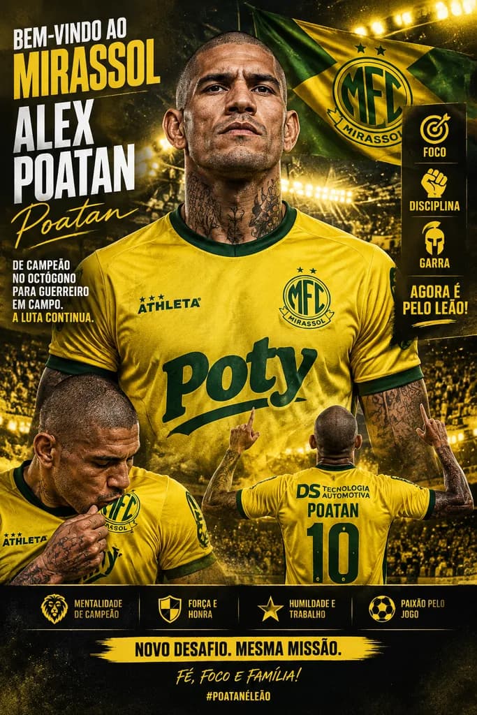 ブラジルサッカー入団発表ポスター