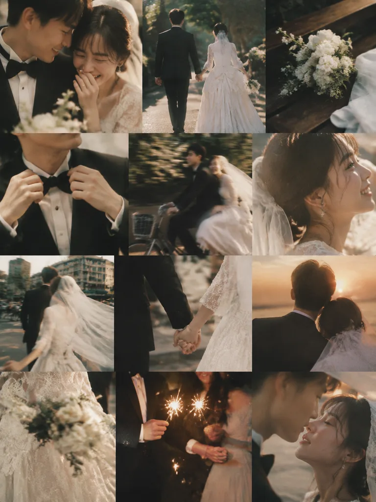 Cinematic Emotional Wedding Photo Collage