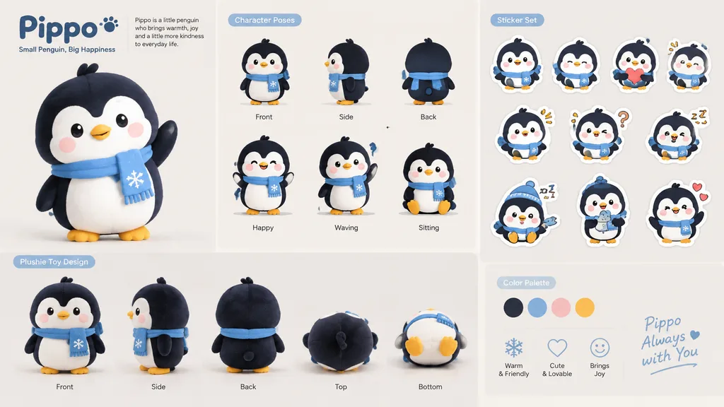 Character IP Branding and Merchandise Sheet