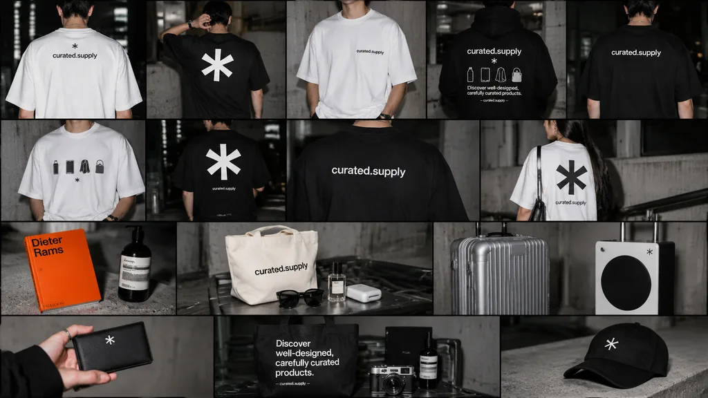 Minimalist Streetwear Merch Campaign Moodboard