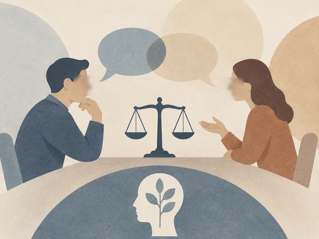 Dialogue and Negotiation Editorial Illustration