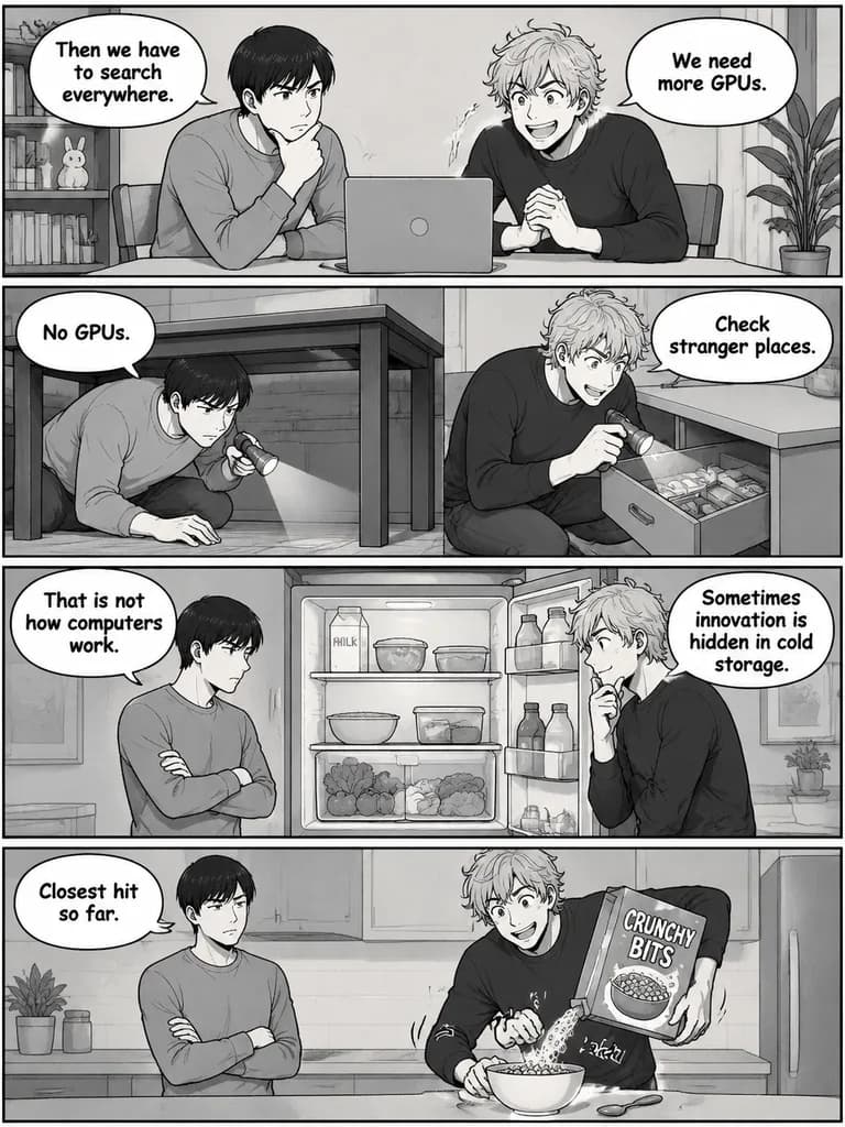Four-Panel GPU Search Manga Comic