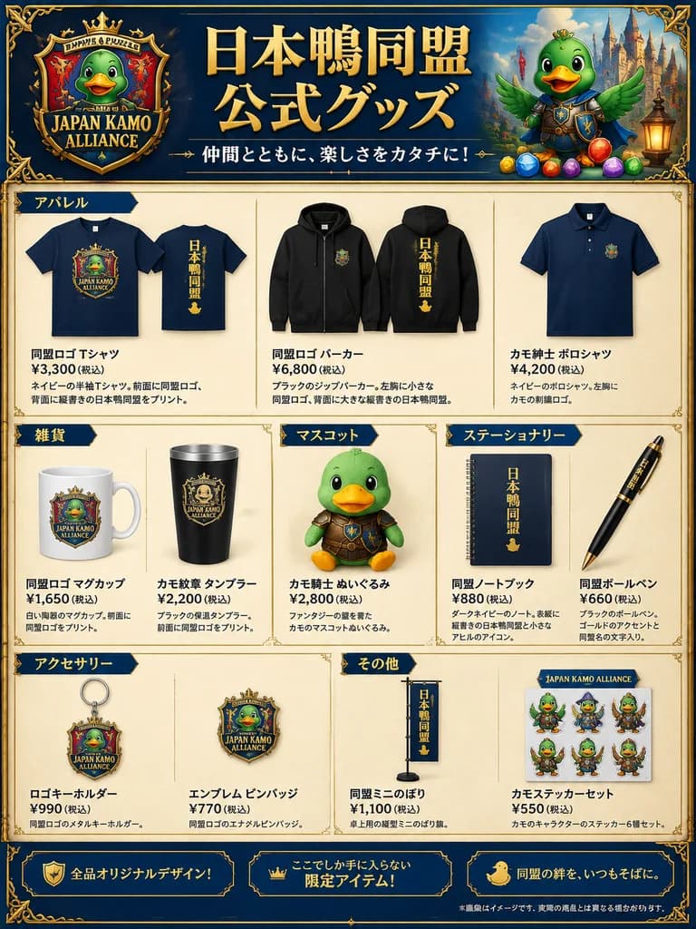 Fantasy Gaming Guild Merchandise Catalog Poster