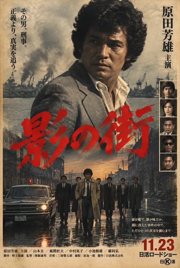 1970s Japanese Crime Movie Poster