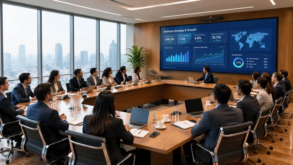 Corporate Boardroom Analytics Presentation