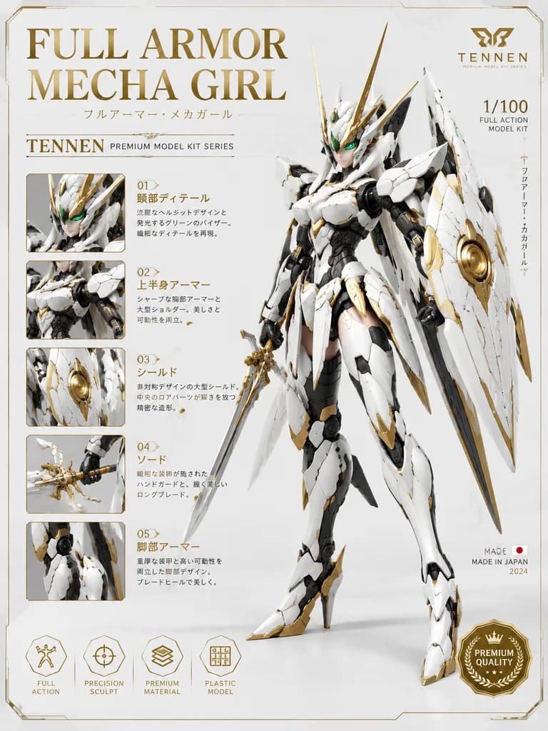 Mecha Girl Model Kit Showcase Poster