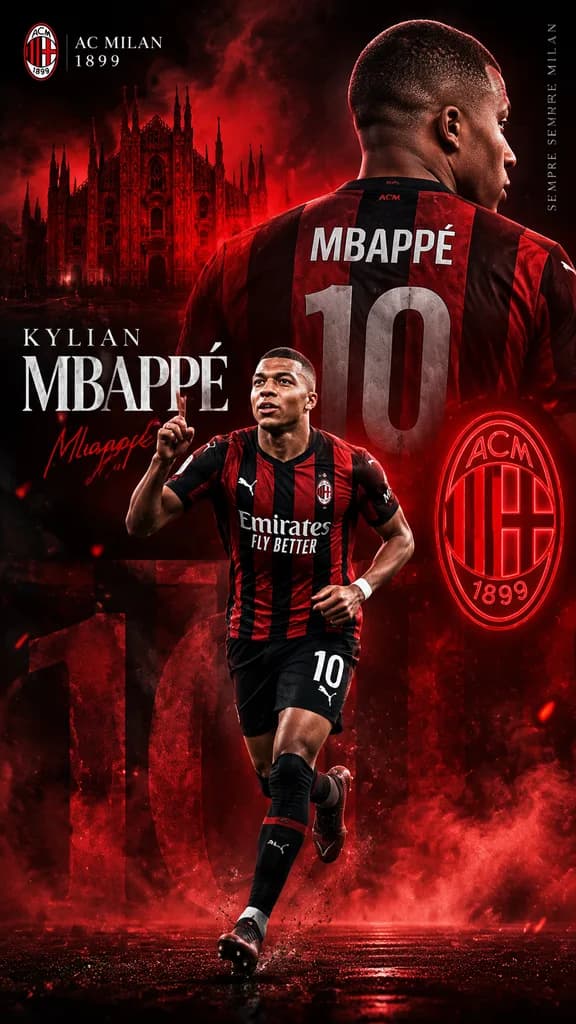Football Star Transfer Announcement Poster