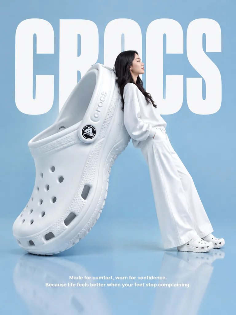 Surrealist Giant Clog Fashion Poster