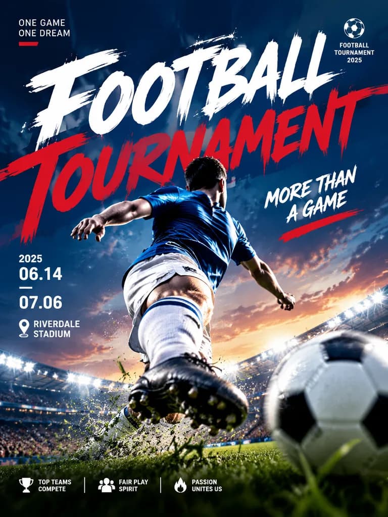 Dynamic Sports Event Poster Redesign