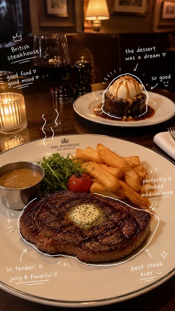 Annotated Food Diary Scrapbook Photo