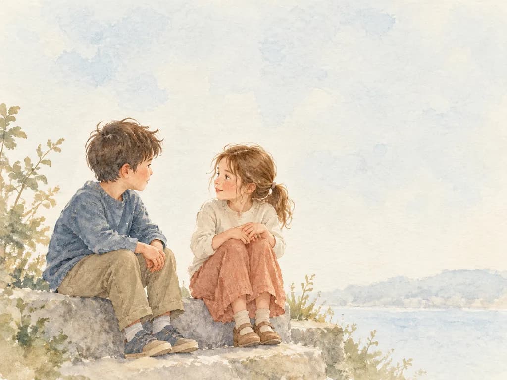 Soft Watercolor Picture Book Illustration