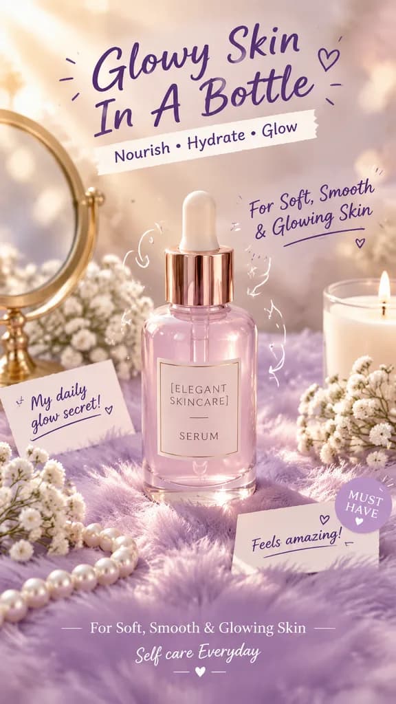Pastel Luxury Skincare Beauty Promo