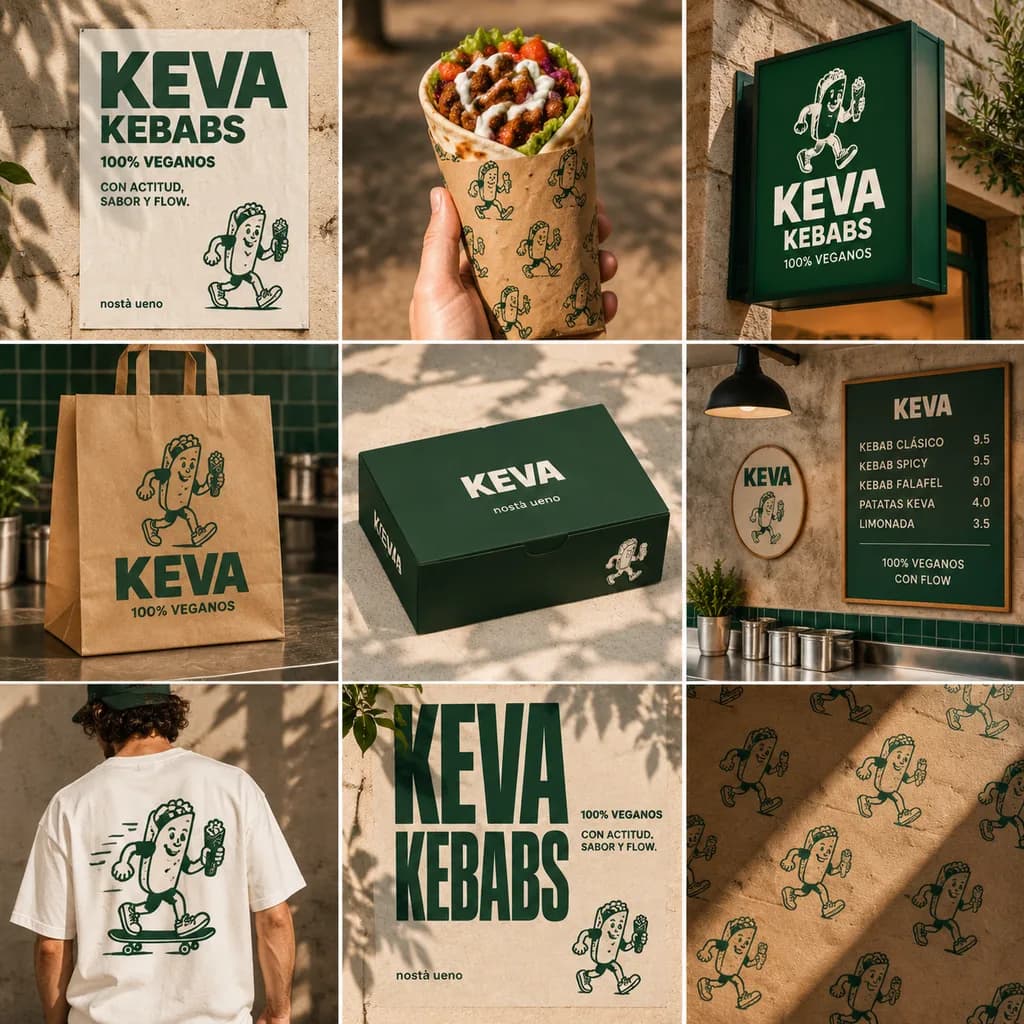 Vegan Kebab Brand Identity Moodboard