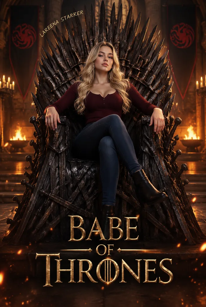 Modern Iron Throne Parody Poster