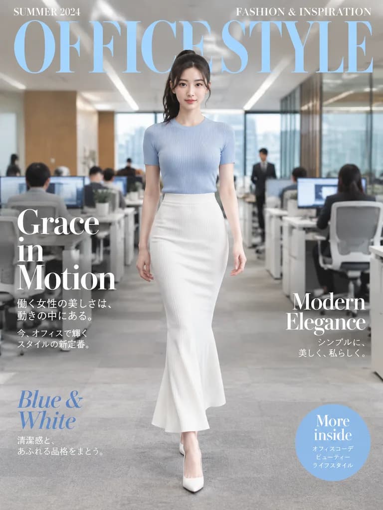 Editorial Office Fashion Magazine Cover