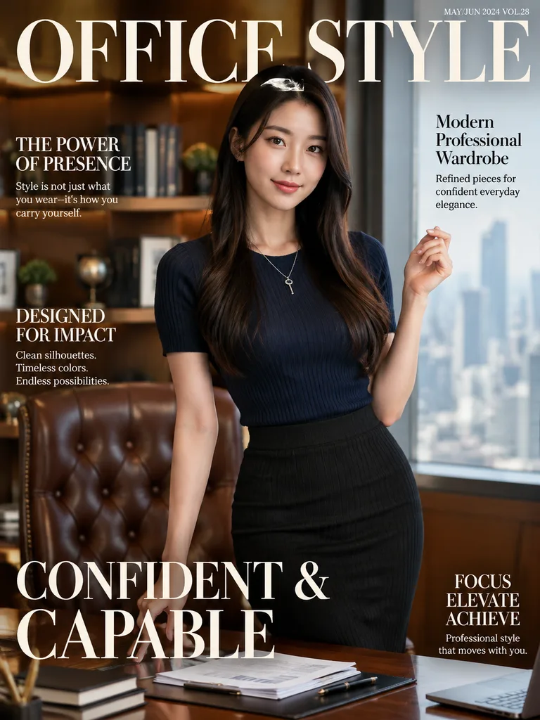 Executive Fashion Magazine Cover Editorial