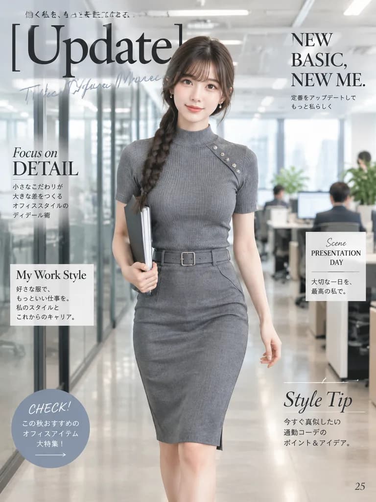 Japanese Office Fashion Magazine Cover
