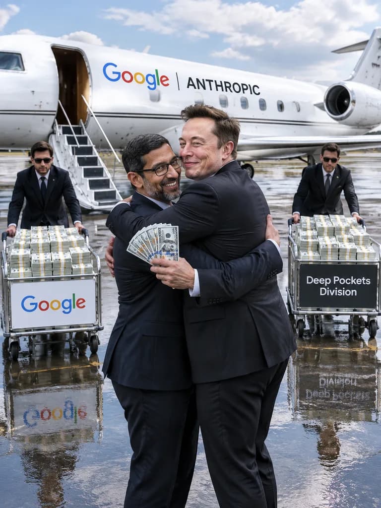 Tech Executives Private Jet Cash Celebration