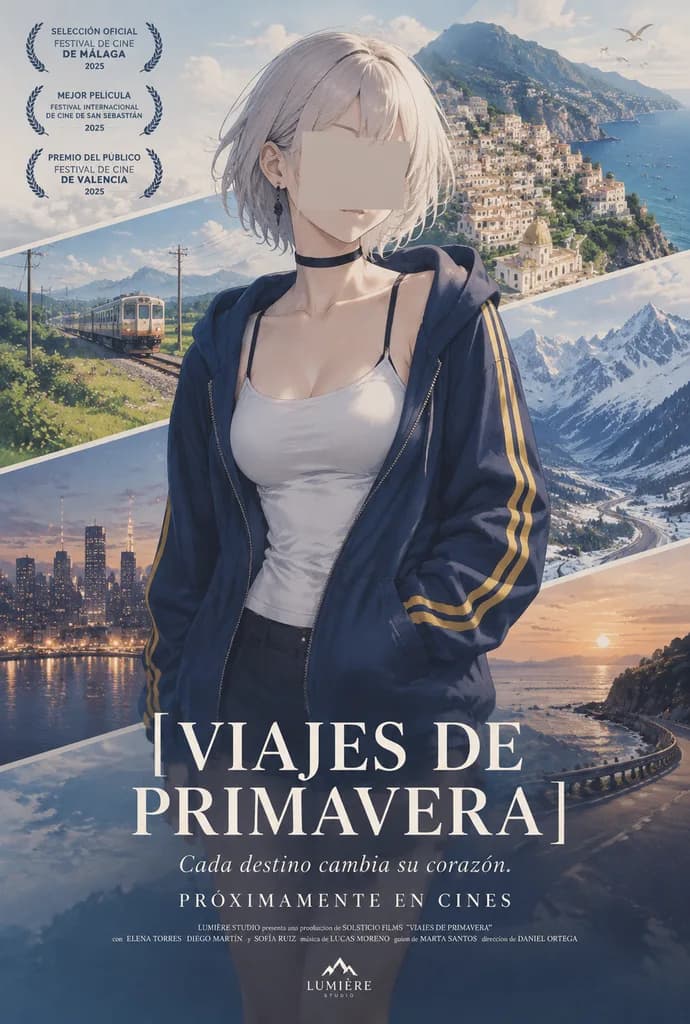 Anime Arthouse Travel Film Poster