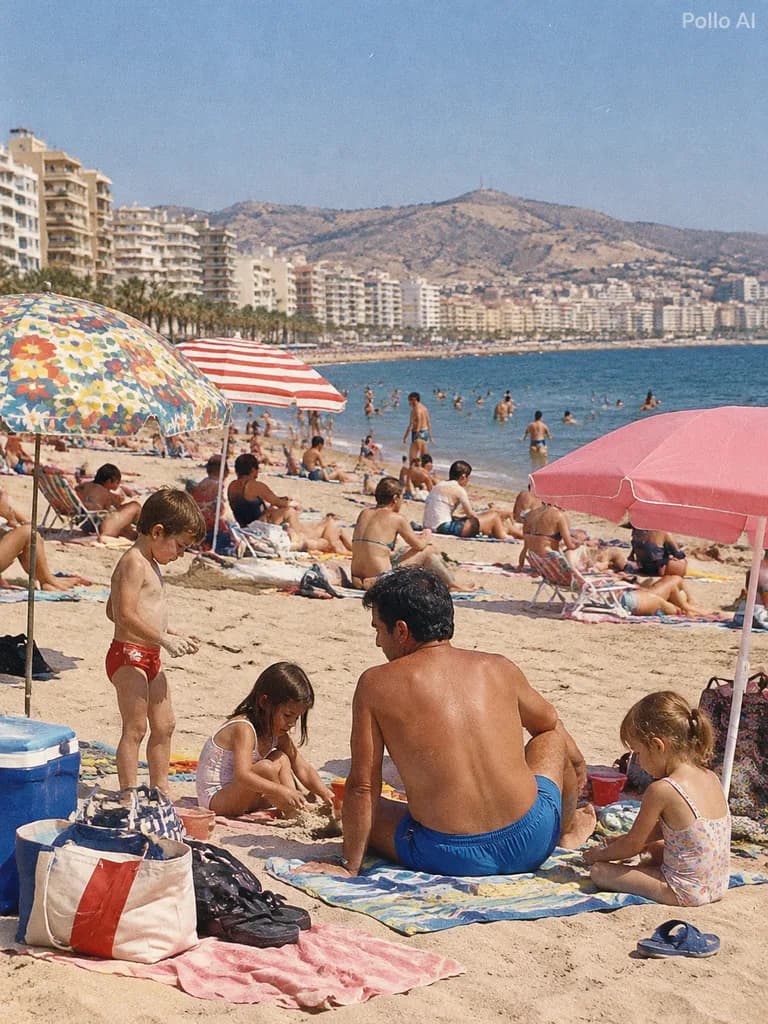ภาพถ่ายสแนปช็อตชายหาดสเปนยุค 1990 ชวนคิดถึง