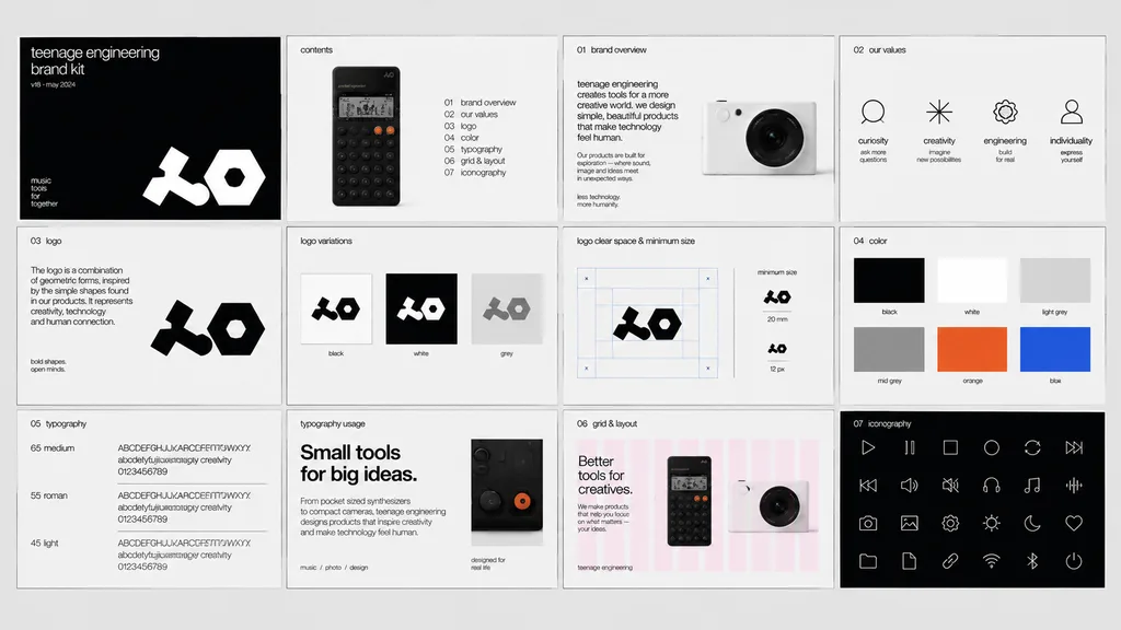 Swiss Minimal Brand Identity Board