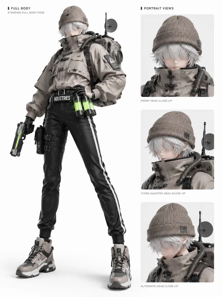 Futuristic Tactical Operative Character Sheet