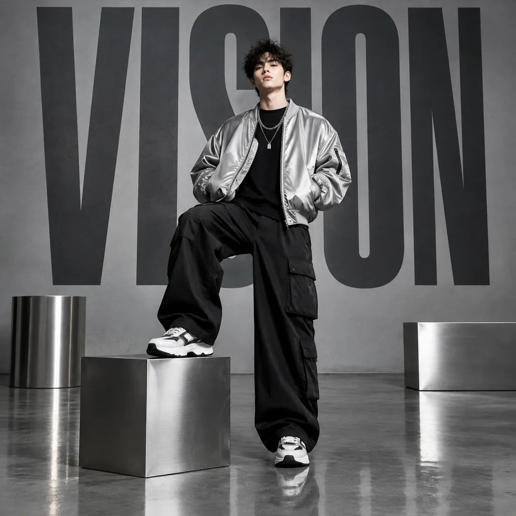Futuristic Streetwear Fashion Campaign Poster